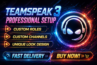 setup teamspeak 3 servergroups, permissions and channels