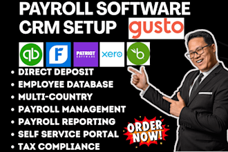 do payroll software quickbooks freshbooks deel gusto patriot xero bamboohr crm