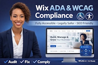 make your wix website ada compliant and fully accessible and wcag compliance