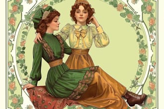 draw portraits or posters in my art nouveau style