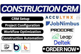setup buildertrend procore acculynx servicetitan leap buildxact jobnimbus deltek