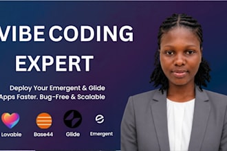 develop emergent sh glide app web app or mobile app as your vibe coder