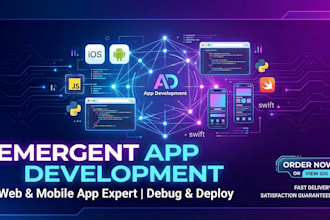 develop emergent sh debug glide app web app expert deploy emergent mobile app