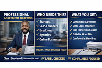 draft service agreement, employment, terms of service, sla agreement, saas