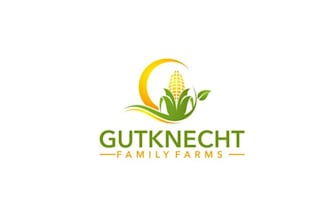 design classic corn family owned farm logo