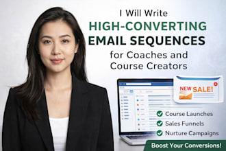 write high converting email sequences for coaches and course creators