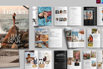 design magazine layout b2b product catalog brochure lookbook magazine cover