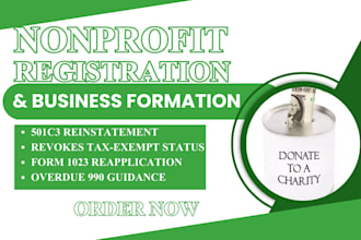 reinstate 501c3 tax exempt, register 501c3 nonprofit, form 990, 1023, bylaw, ein