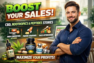build converting cbd, nootropic and peptide stores designed to maximize sales