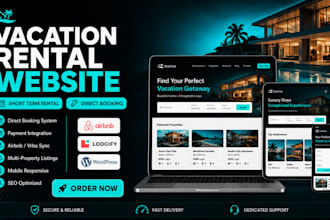 vacation rental website direct booking short term rental property management