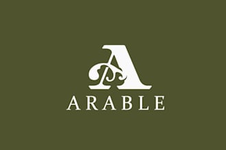 design wordmark text arable capital logo