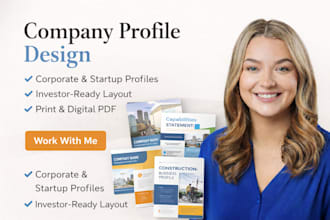 design a company profile corporate profile business brochure