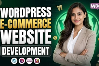 build a wordpress ecommerce website or webshop with woocommerce