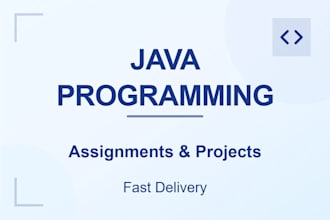 do java programming assignments and projects