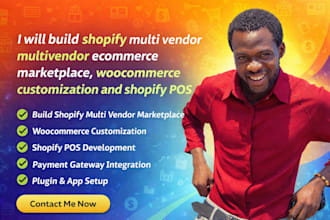 build shopify multi vendor ecommerce marketplace,shopify pos