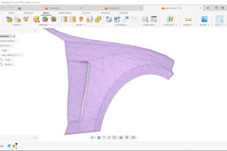 design 2008 bmw e82 front fenders cad