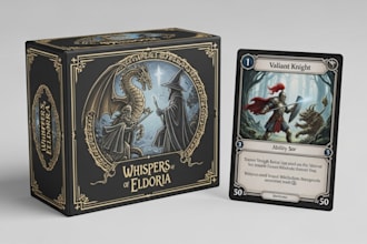 design playing card game fantasy card board game tarot card tcg card box mockup