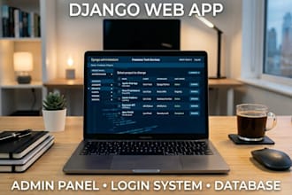 develop a django web application, admin panel, or backend system