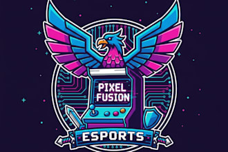 design a style esports logo for retro gaming streams