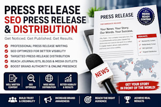 do press release, seo press release and press release distribution