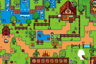 create top down pixel art tileset game art tile map game sprite sheet animation
