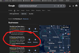 seo google business map listing