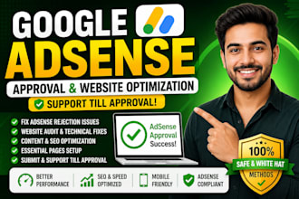 approved your website by google adsense and fix all rejection issues