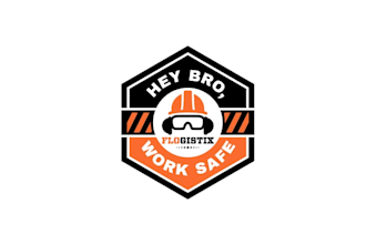 design monogram employee safety campaign logo