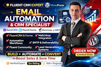 setup fluent crm forms community wordpress mailchimp email marketing automation