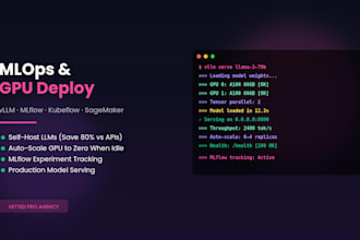 set up your ml infrastructure, mlops pipeline, and GPU deployment