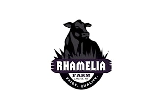design animal angus cattle company logo