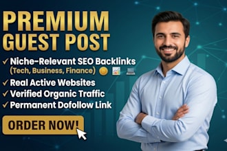 publish a high traffic tech, business, or finance guest post