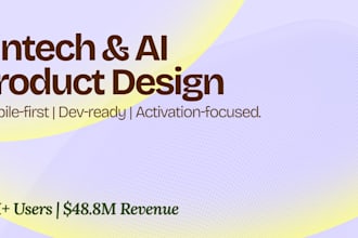 design UX for your fintech or ai startup app