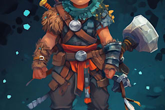 draw your 2d rpg game character design
