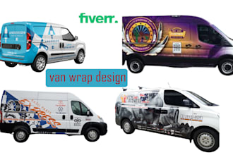 design an awesome car, van, and any vehicle wrap design