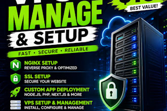 manage vps, deploy apps, setup nginx, dns, custom server environment