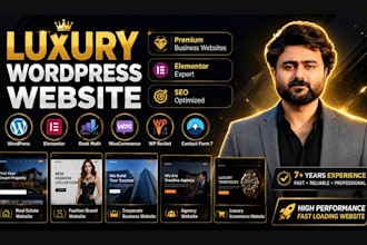 design and develop a perfect luxury wordpress website