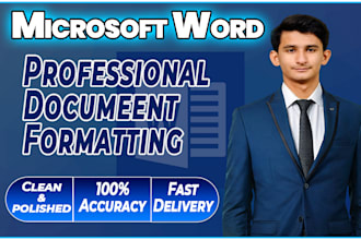 create professional word document, design, or redesign with perfect formatting