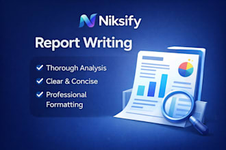 write a professional report