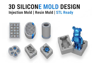 design silicone mold 3d mold design resin injection mold custom mold stl file