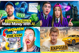 professional stylish and modern youtube thumbnail