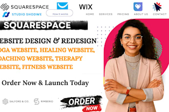 squarespace website, yoga or fitness coach website that drives leads and booking