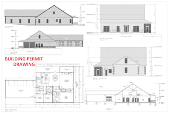 create professional floor plan design house plan architectural permit drawings