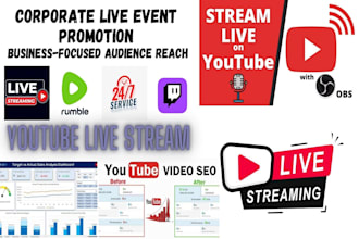 do youtube live stream promotion for live streaming to increase live viewers