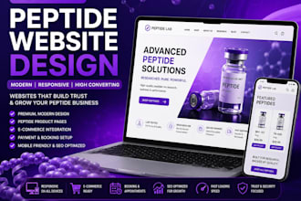 build a high converting supplement store, peptide or nutraceutical website