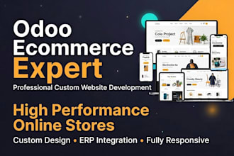 build professional odoo ecommerce website and custom online store