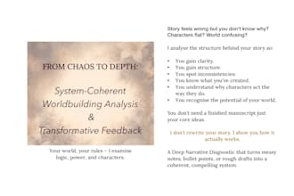audit your story world for power structure and hidden inconsistencies
