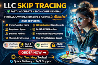 do llc skip tracing consultant fast accurate verified data