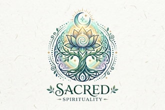 design a meaningful and elegant spiritual logo