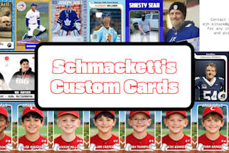 create a custom trading card